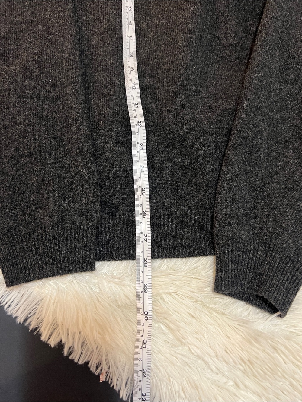 VINTAGE John Ashford Lambs Wool Men's V-Neck Button Cardigan- Large -Old Money - Picture 11 of 11